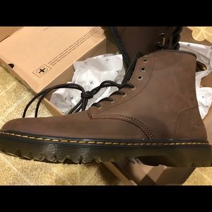 Dr Martens Mens AWLEY Boots Sz 14 (USA sz) Brown